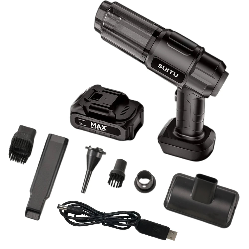 5000Pa Suction Car Vacuum Cleaner High Power 1500mAh Cordless Auto Vacuum Multifunctional Handheld Wireless Dust Blower Car