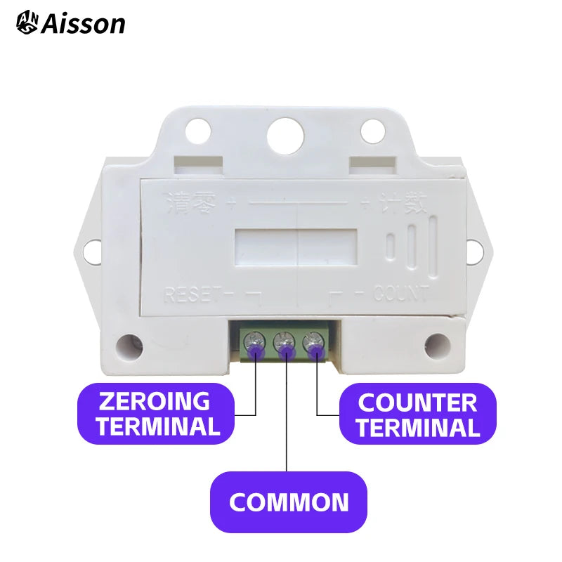8-Digit Electronic Digital Counter Automatic Induction Electromagnetic Sensor High-Frequency Punch Counter Without Battery