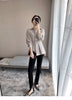 Office Lady Shirt 2021 Elegant Fashion Chiffon Blouse Long Sleeve Solid Color Pleated Slim Waist Collar Tops Temperament Clothes