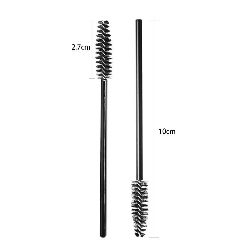 50 Pcs Disposable Crystal Eyelash Brush Mascara Wands Applicator Diamond Eye Lash Brushes Eyelash Extension Makeup Brush Tools