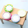 5Pcs Cute Cartoon Dish Plate Model Dollhouse Miniature Patterned Plate Props Toys For Dollhouse Kitchen Accessories