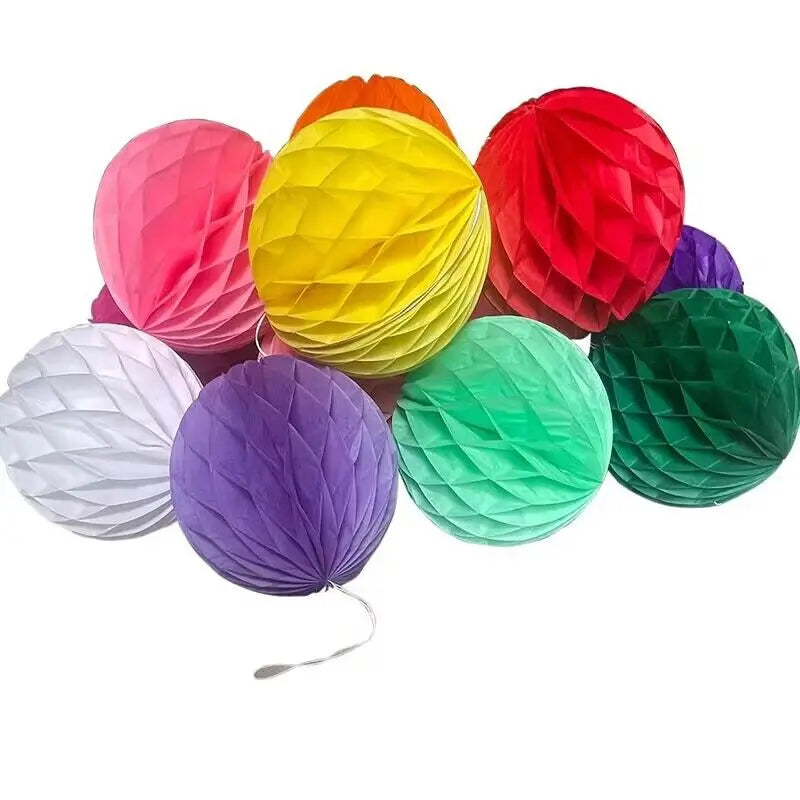 5Pcs Circular Paper Lantern Balls for Home DIY Decoration Weddings Parties Lanterns Birthday Decorations Baby Shower Supplie