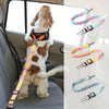 Car Safety Buckle Rope.The Gradient Colored Traction Rope Can Be Adjusted in Length.Suitable for Various Car Models and Pet Dogs