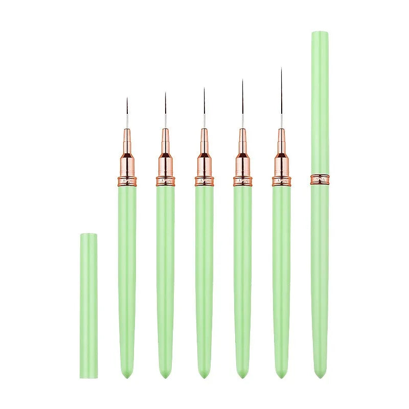 5 Pieces Set Liner Brush for Nail Art Painting,Fine Liner Brushes for Nails,Liner Nail Brush Set for Acrylic