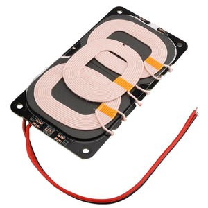 20W Type-C for Qi Wireless Charger Transmitter Module Circuit Board with 3 Coil 5V 9V 12V For DIY Car Outdoor Power Supply