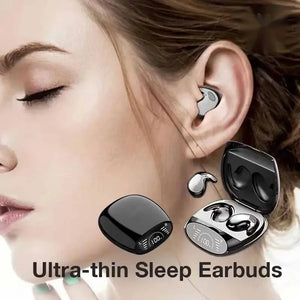 MD528 Sleep Invisible Earbuds Tiny Headphone Sport Stereo Bluetooth 5.3 Earphones Hidden Noise Cancelling Wireless Headset