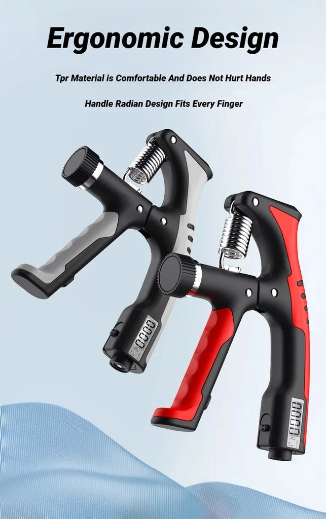 10-100KG Electronic Smart Counting Hand Grip Adjustment Exercise Power Strengthening Pliers Spring Finger Pinch Wrist Training
