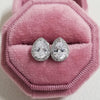 2023 New Arrivals Fashion Luxury silver color korean Zircon Stud Pink Earing Earrings For Women Girl Party Gift Jewelry Z7