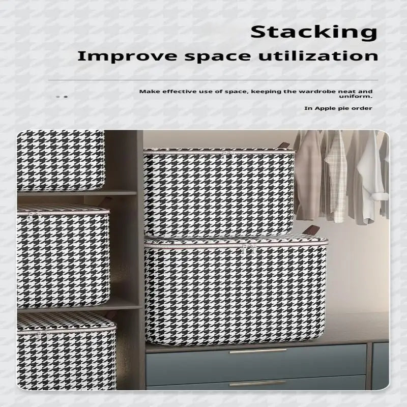 Hot Sale 220L Big Size Clothes Storage Box With Cover Large Laundry Basket Organizer Bag For Baby Foldable