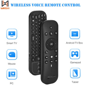 G60S Pro Air Mouse Wireless Voice Remote Control 2.4G Bluetooth Dual Mode IR Learning With Backlit for Android TV Box