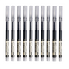 24 Pcs Straight Liquid Ball Pen Quick Drying Test Signature Gel Pen 0.5mm Black Blue Ink School Office Ball Pen