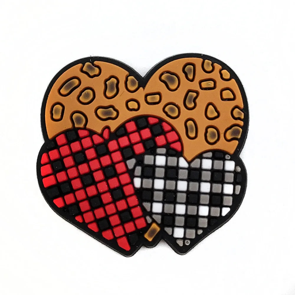 New Arrivals Cute Leopard Print Shoe Charms for Crocs Accessories Sandals Shoe Decorations Pins Grils Women Favor Gift