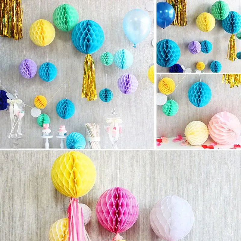 5Pcs Circular Paper Lantern Balls for Home DIY Decoration Weddings Parties Lanterns Birthday Decorations Baby Shower Supplie