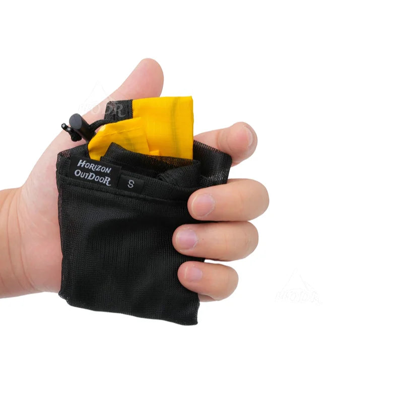 [HODR] Mesh Bags Lightweight Mesh Stuff Sack Drawstring Storage Bags Compression Pouches for Camping, Hiking, Laundry & Grocery