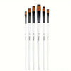 6/24 Pack Yutiars Professional Artist Paint Brushes, Anti-Shedding Nylon Bristles, Wooden Handles, for Acrylic, Oil & Watercolor