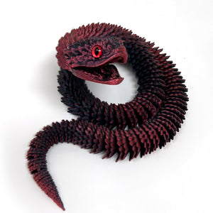 60cm 3D Printed Snake Toys Funny Printed Animals Christmas New Year Craft Ornament Simulation Animal Home Desktop Ornament