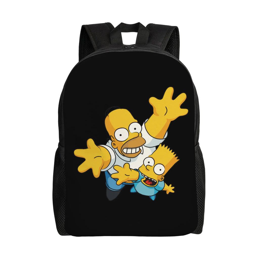 Cartoon The S-Simpsons  Women Backpack Mochila Fashion Children School Bag Laptop Rucksack Kids Large Capacity Travel Rucksack
