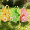 Easter Bunny Basket Kids Candy Tote Bag Soft Felt Gift Storage Basket 2026 Easter Party Decoration Egg Hunt Game Props