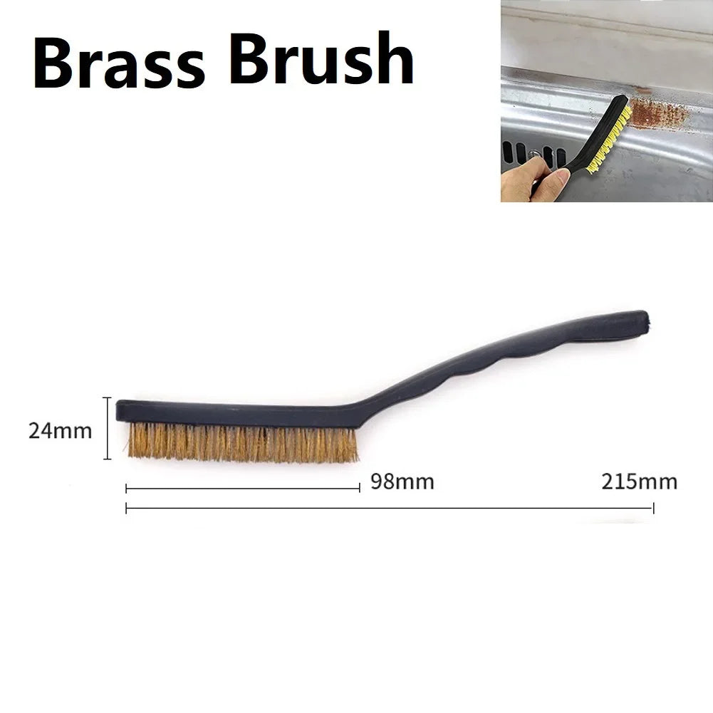 1pc Mini Metal Remove Rust Brushes Brass Cleaning Brushes Polishing Metal Brushes Cleaning Tools Home Kits Wire Brush