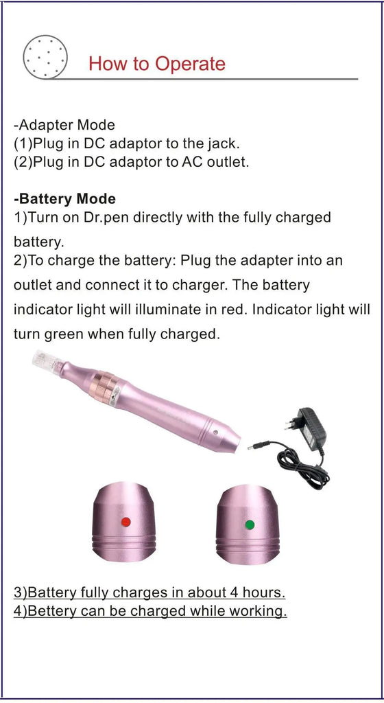 M7 Electric Dr. Pen Wireless Skincare Machine Tattoo Micro Needle Beauty Care Facial Tools Beauty Equipment