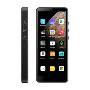 80GB(16GB+64GB) 3.99 inch mp3 player bluetooth 5.0 and WiFi,Android 13.0 FM radio, eBooks, ,Spotify,Audible,capacity up to 1Tb