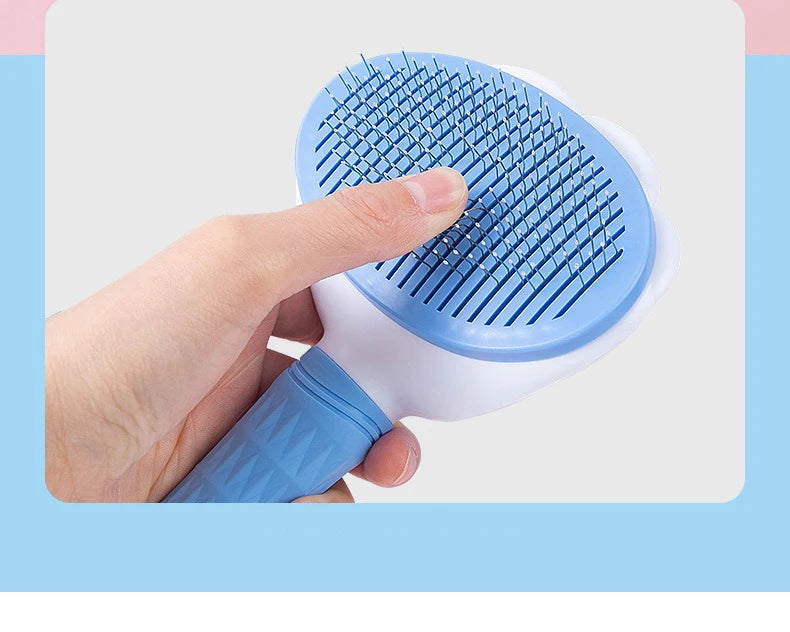 Cat Hair Remover Brush Cat Dog Hair Grooming And Care Comb For Long Hair Dog Pet Removes Hairs Cleaning Bath Brush Dog Supplies
