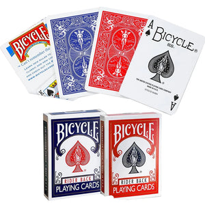 Bicycle Rider Back Playing Cards Standard Index Red Black Decks of Cards Premium Poker Cards for Blackjack Casino Family Games