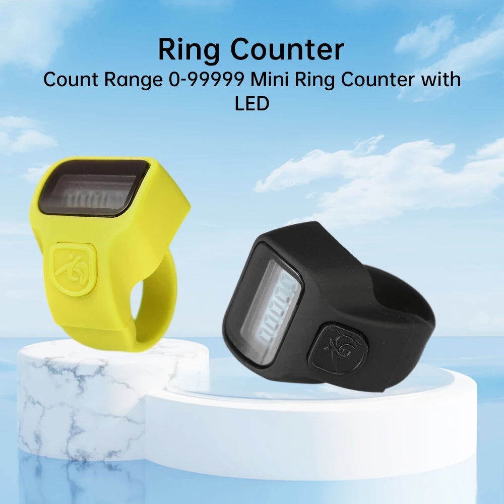 Electronic LED Counter Digital Finger Clicker Handheld Ring Click Lap Counter Event Clicker Finger Counters Golf Lap Counting