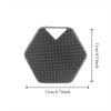 1pc Reusable silicone body scrub with storage hook foam shape, easy to clean, suitable for bathing hair washing, and pet bathing