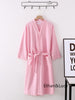 100% Cotton Waffle Robes for Women Summer Thin (nine Sleeves + Short Sleeves) Bathrobe Nightgown Home Service Hotel Bathrobe