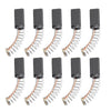 10pcs Carbon Brushes Kit For Electric Motors 13mmx6mmX4mm Carbon High Quality Replacement Electric Power Tool Accessories