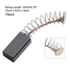 10pcs Carbon Brushes Kit For Electric Motors 13mmx6mmX4mm Carbon High Quality Replacement Electric Power Tool Accessories