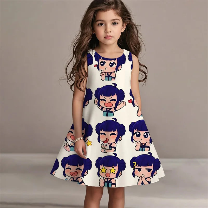 Demon Hunters Summer Kpop Dress Girls Kids Fashion Casual Beach Sleepwear