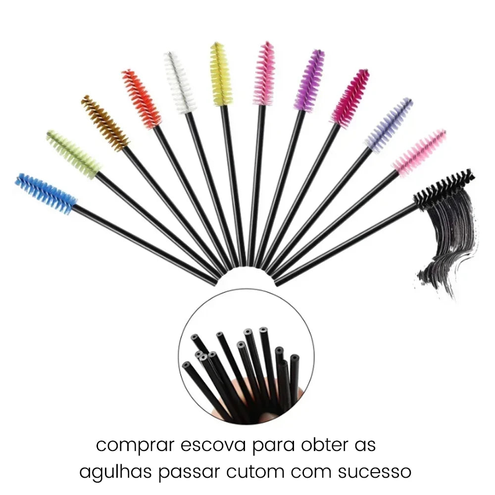 Disposable Eyelash Brushes Kits Microblading Needles Dia 0.15MM Micro Tebori Blades Tattoo Eyebrow Supplies Makeup Applicators