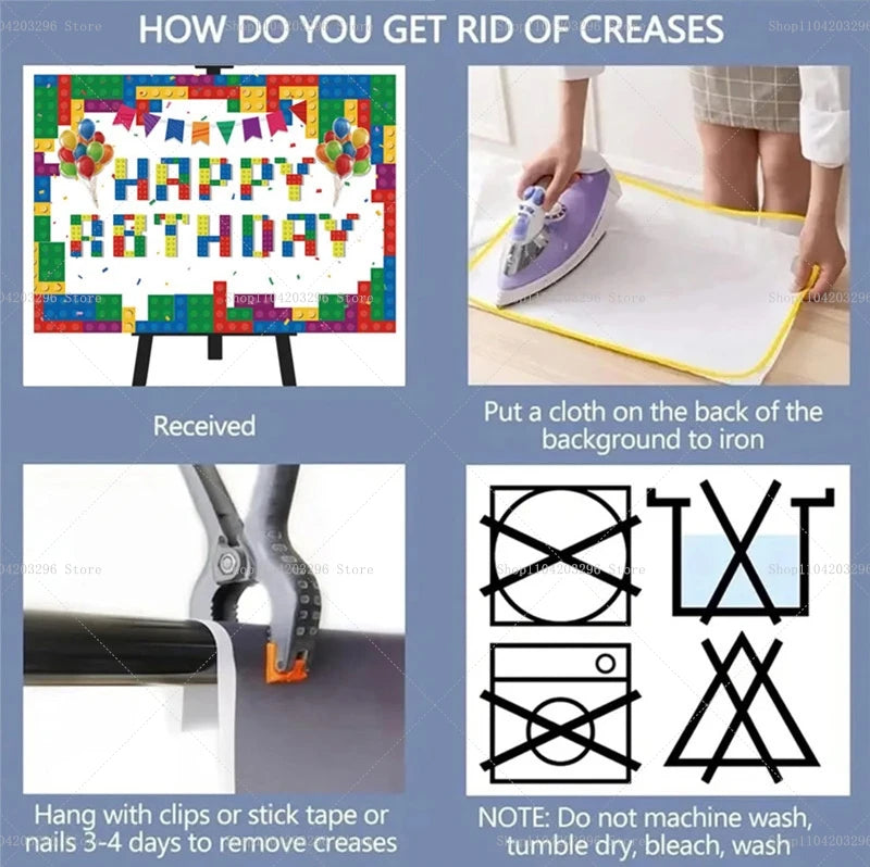 Teenage Mutant Ninja Turtles Happy Birthday Backdrop Banner Cartoon Theme Kids Boys Party Photo Background Decor Supplies