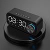 High Volume Bluetooth Speaker Portable Design Clock Function LED Alarm Clock Wireless Connectivity Super Bass