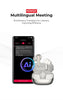 MINISO MS106 Bluetooth Earphones  AI Translator Earbuds TWS Ear Clip Sports Earphones Noise Reduction Wireless Headphones