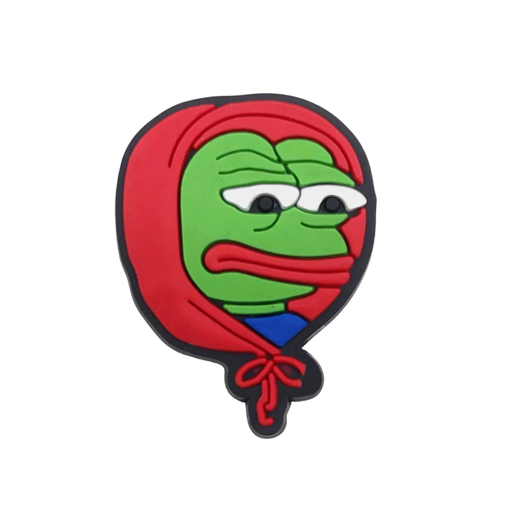 New Arrivals 1Pcs Sad Frog Shoe Charms for Crocs Accessories Decoration Shoe Pin Bracelet Wristband Adult Party Gifts