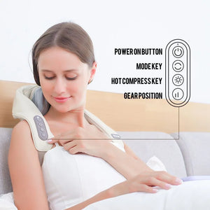 2026Bionic Finger Neck Shoulder Massager Wireless Neck Cervical Trapezius Kneading Massage Shawl Brushless Motor Neck Masajeador