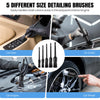 Car Detailing Brush Set, Kit, Brushes, Cleaning Windshield Tool, Professional Care kit - Wash for Interior Exterior Wheels