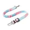 Car Safety Buckle Rope.The Gradient Colored Traction Rope Can Be Adjusted in Length.Suitable for Various Car Models and Pet Dogs
