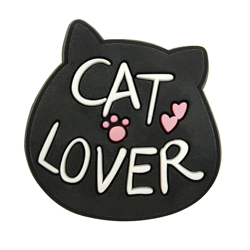 New Arrivals Cute Cat Shoe Charms for Crocs Accessories Decorations Sandals Shoe Pins Women Favor Gifts