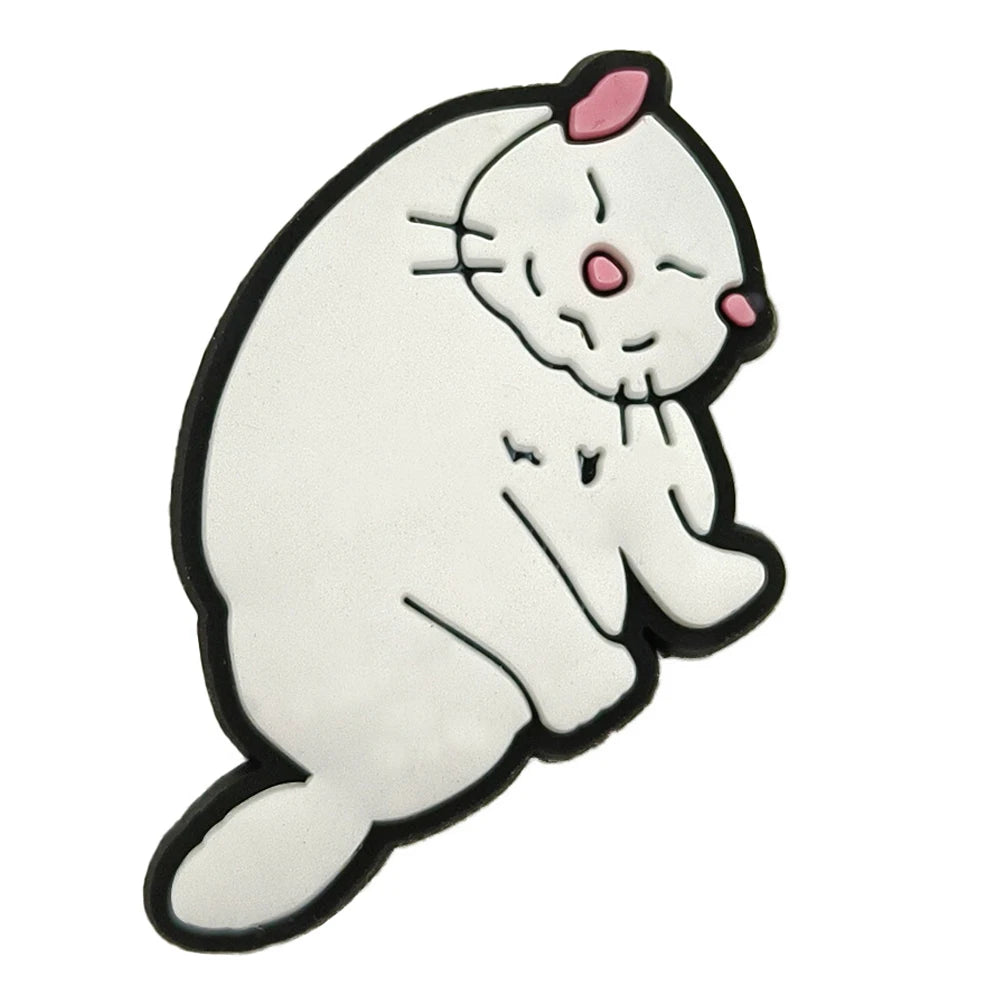 New Arrivals Cute Cat Shoe Charms for Crocs Accessories Decorations Sandals Shoe Pins Women Favor Gifts