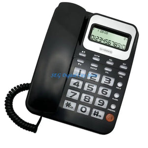 U75B Landline Phone Desktop House Phone Seniors Caller Integrated Telephone for Home