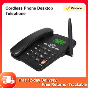 Cordless Phone Desktop Telephone Support GSM 850/900/1800/1900MHZ Dual SIM Card 2G Fixed Wireless Phone with Antenna Radio