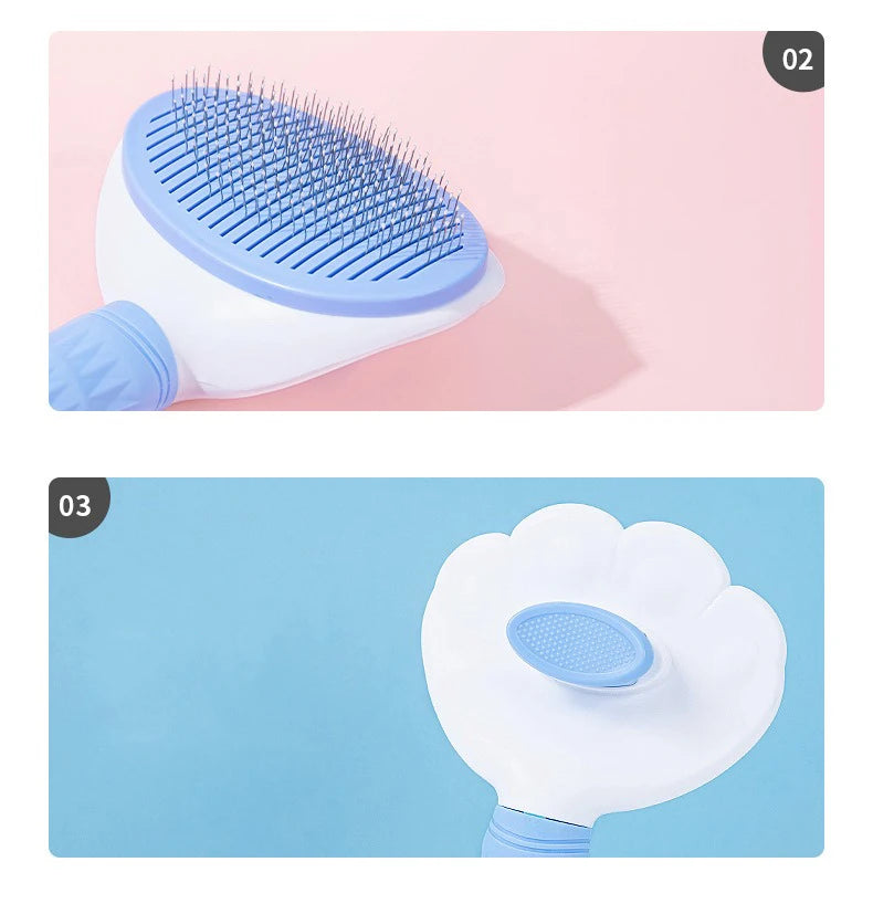 Cat Hair Remover Brush Cat Dog Hair Grooming And Care Comb For Long Hair Dog Pet Removes Hairs Cleaning Bath Brush Dog Supplies