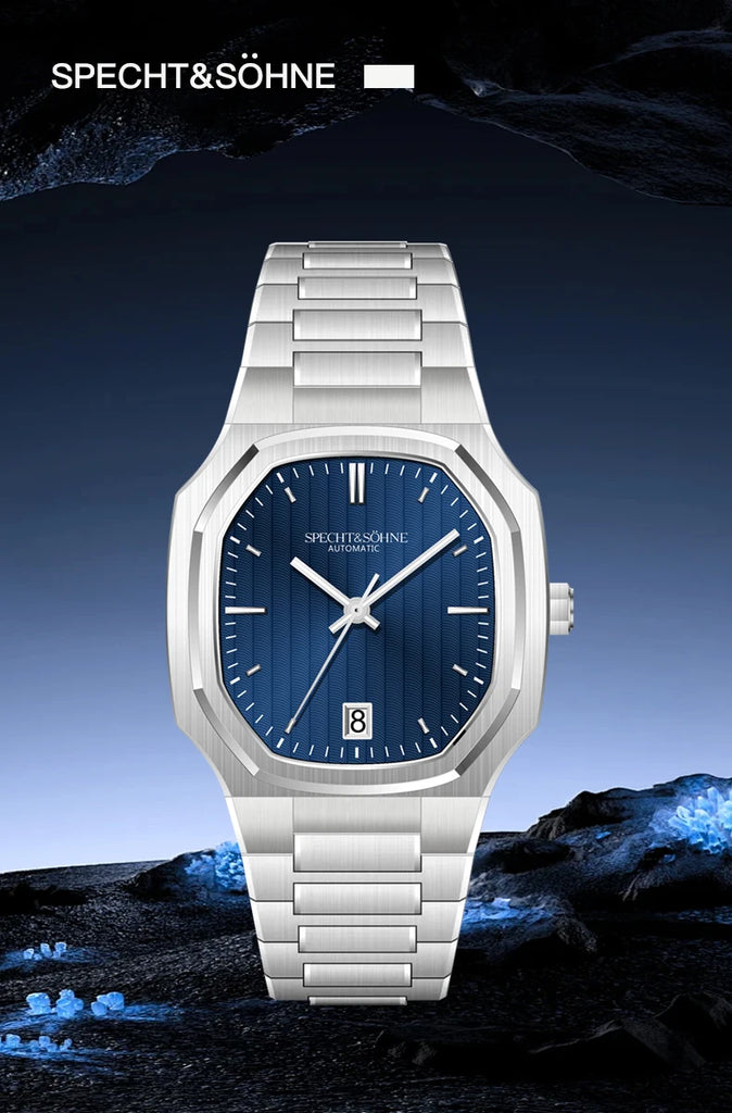 New Arrivals Specht&Sohne Watch 37MM Automatic Watches For Men Japan 8215 Movt Sapphire Crystal Stainless Steel 50M Waterproof