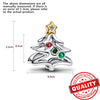 Hot Sale New Arrivals 925 Sterling Silver Snowflake Bell Christmas Series Dangle Charm Fit Original Bracelet Kids Jewelry Gift