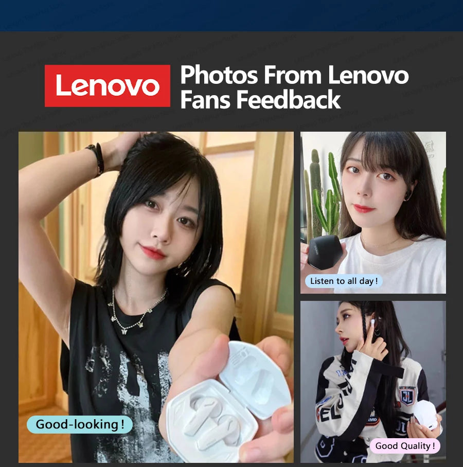 Choice Lenovo GM2 Pro TWS Wireless Bluetooth Headset Touch Control Mic Earbuds Headphones Noise Cancelling Air Pro Earphones