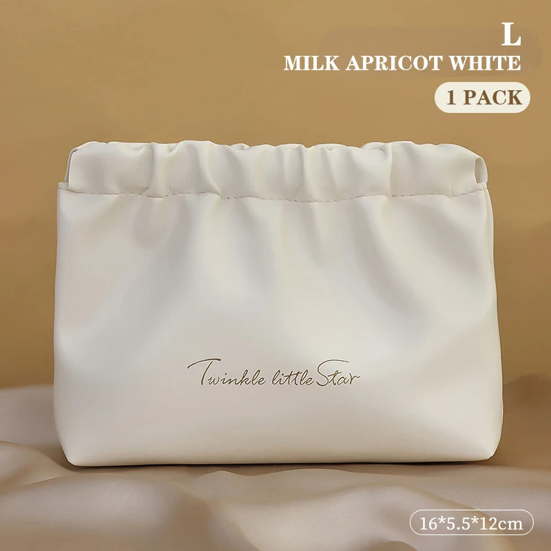 1PC PU Cosmetics Storage Bag Makeup Portable Bag Mini Lipstick Cosmetic Bag Travel Supplies Mini Carry-on Cosmetic Bag